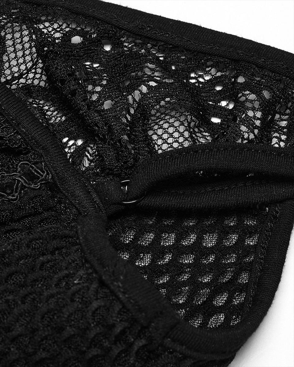 WT-972DDF Womens Elegant Gothic Lace Inset Camisole Vest Top