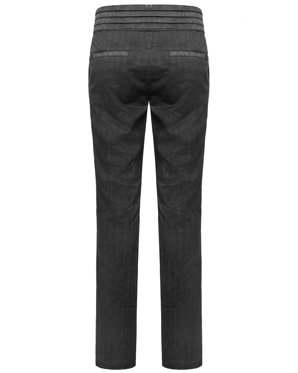 Gainsborough Mens Trousers - Black Stripe