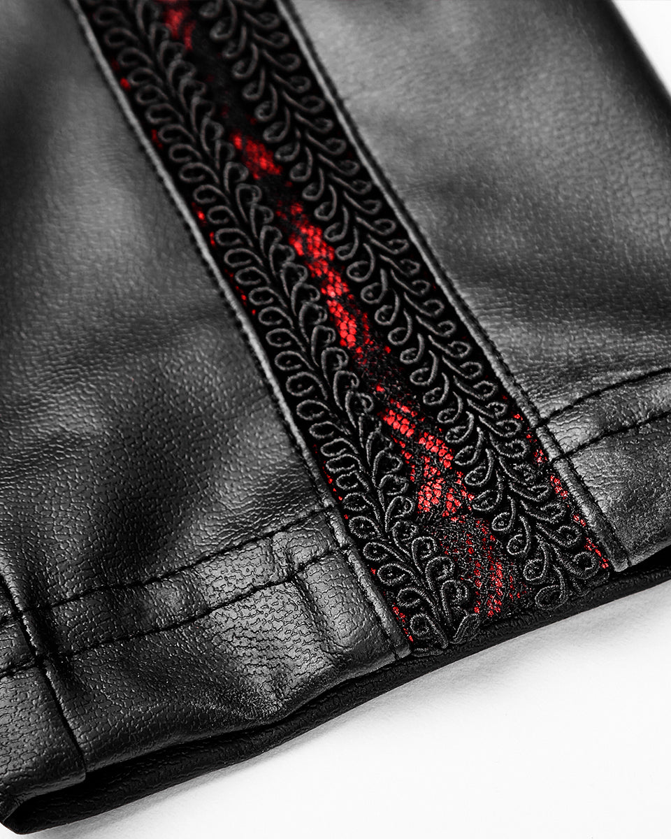 Ariadne Leggings - Black & Red