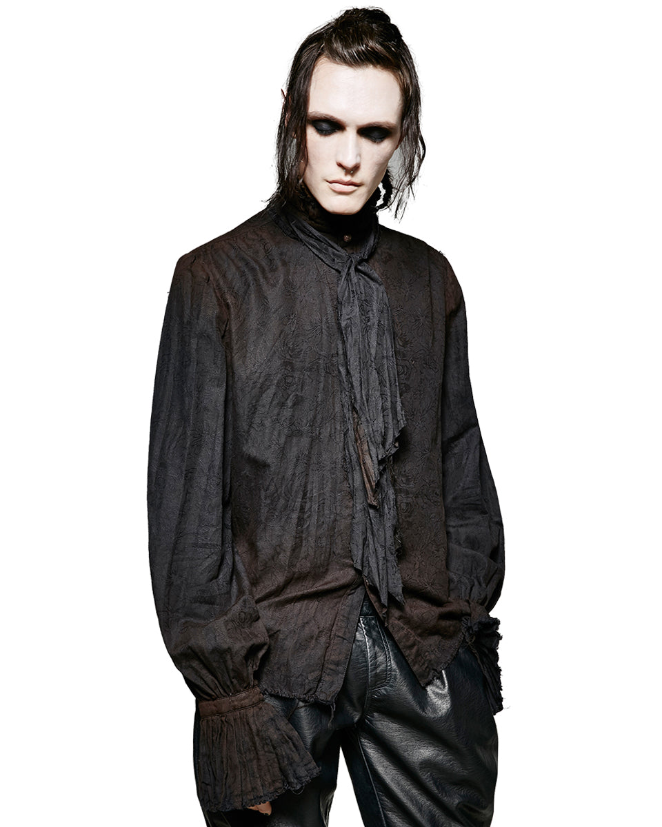 Y-714 Lucius Poet Shirt - Black