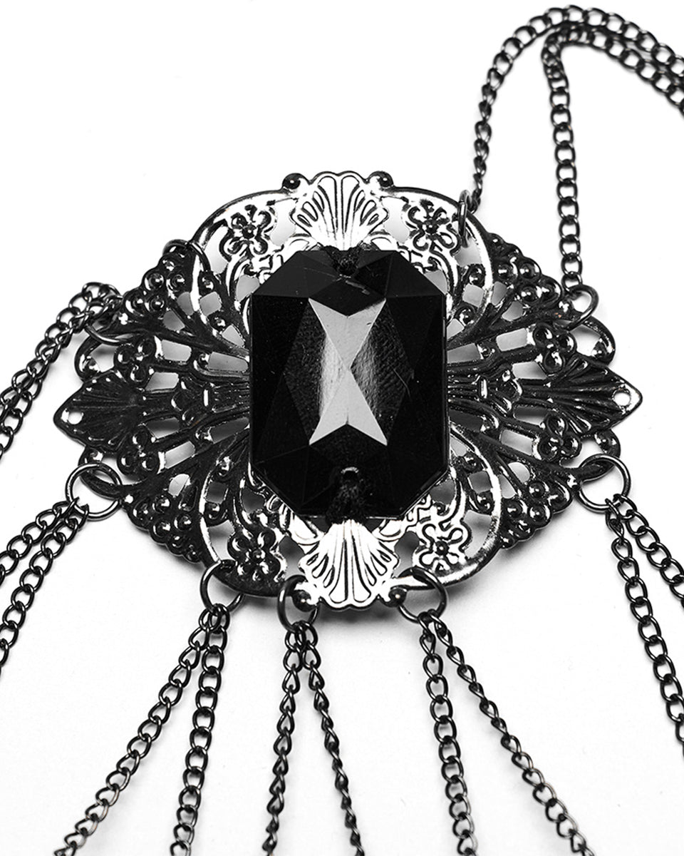 WS-575SSF-BKF Womens Thorns Of A Rose Gothic Claws Bracelet