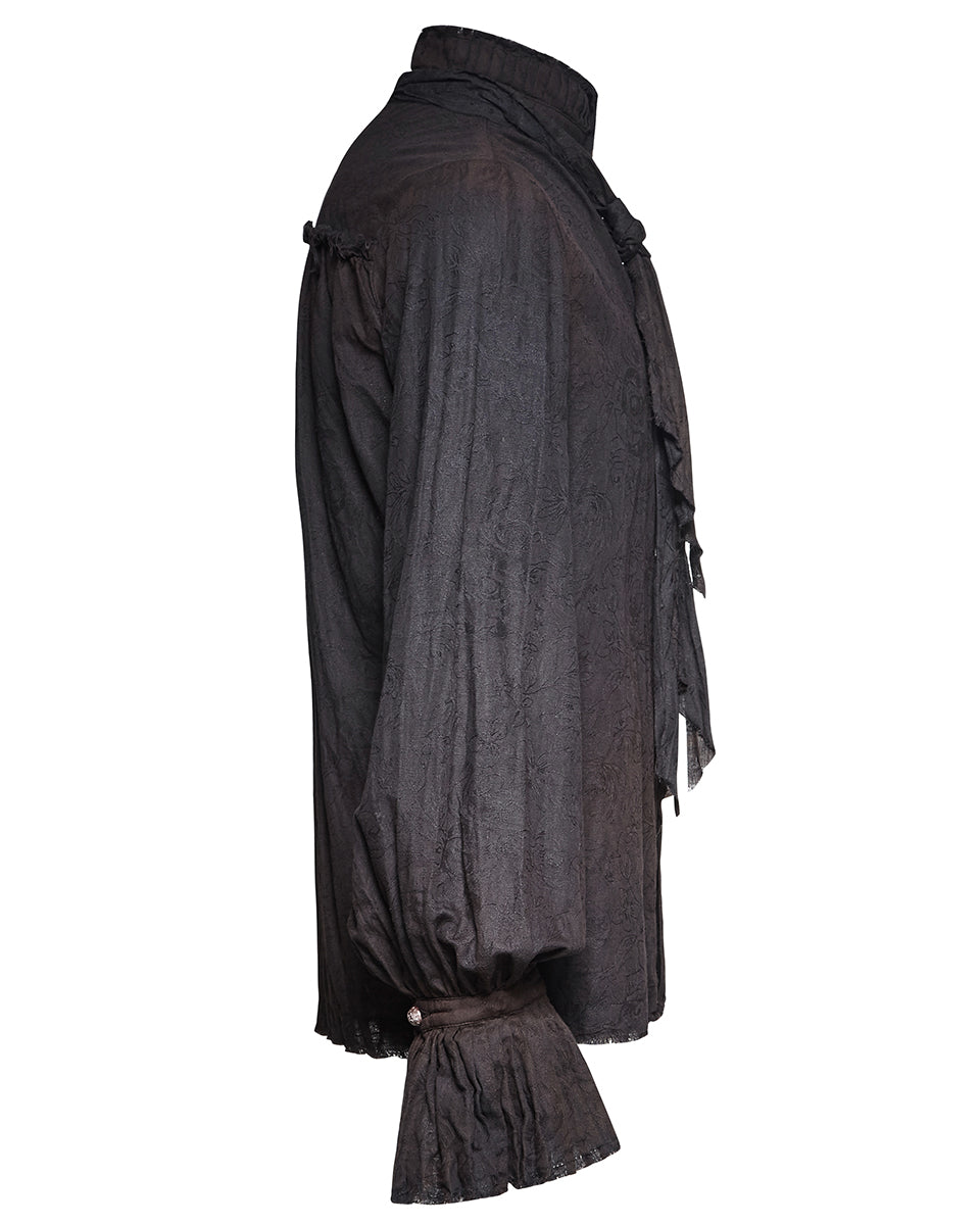 Y-714 Lucius Poet Shirt - Black