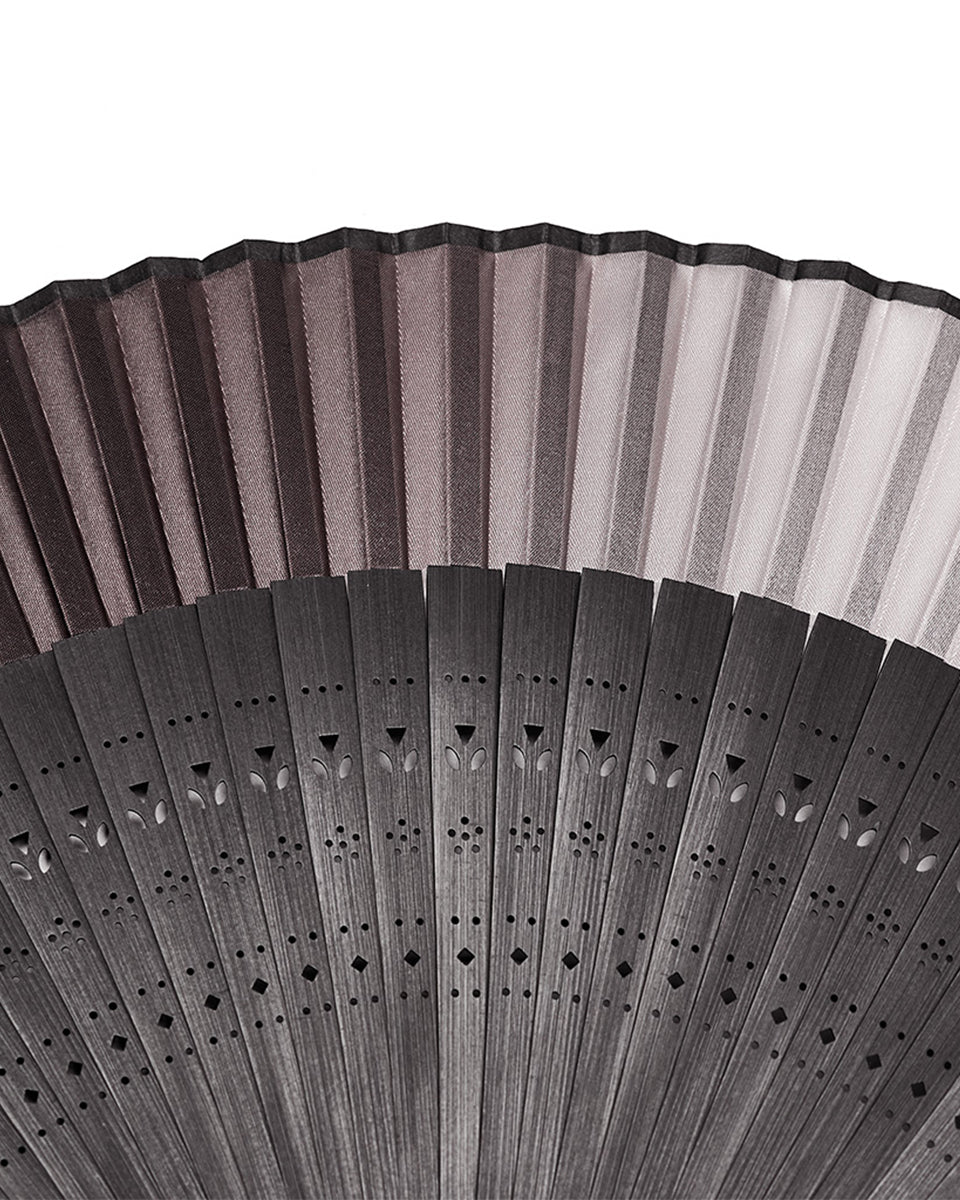 PR-WS-573QTF-COF Womens Folding Gothic Gradient Fan - Bronze