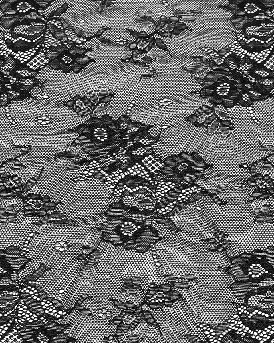 OQ-808LQF Daily Life Long Gothic Rose Lace & Mesh Mermaid Maxi Dress