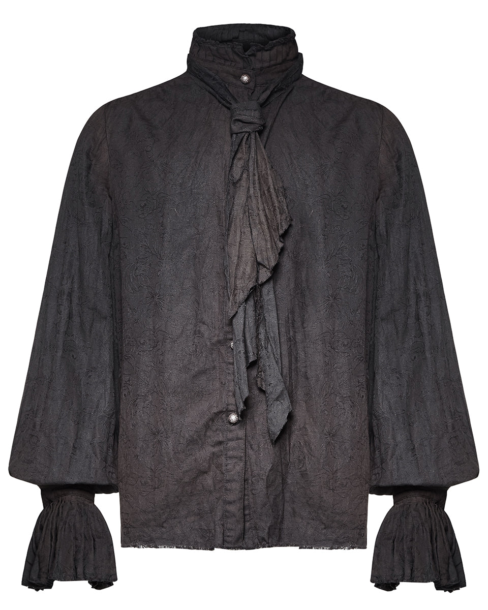 Y-714 Lucius Poet Shirt - Black