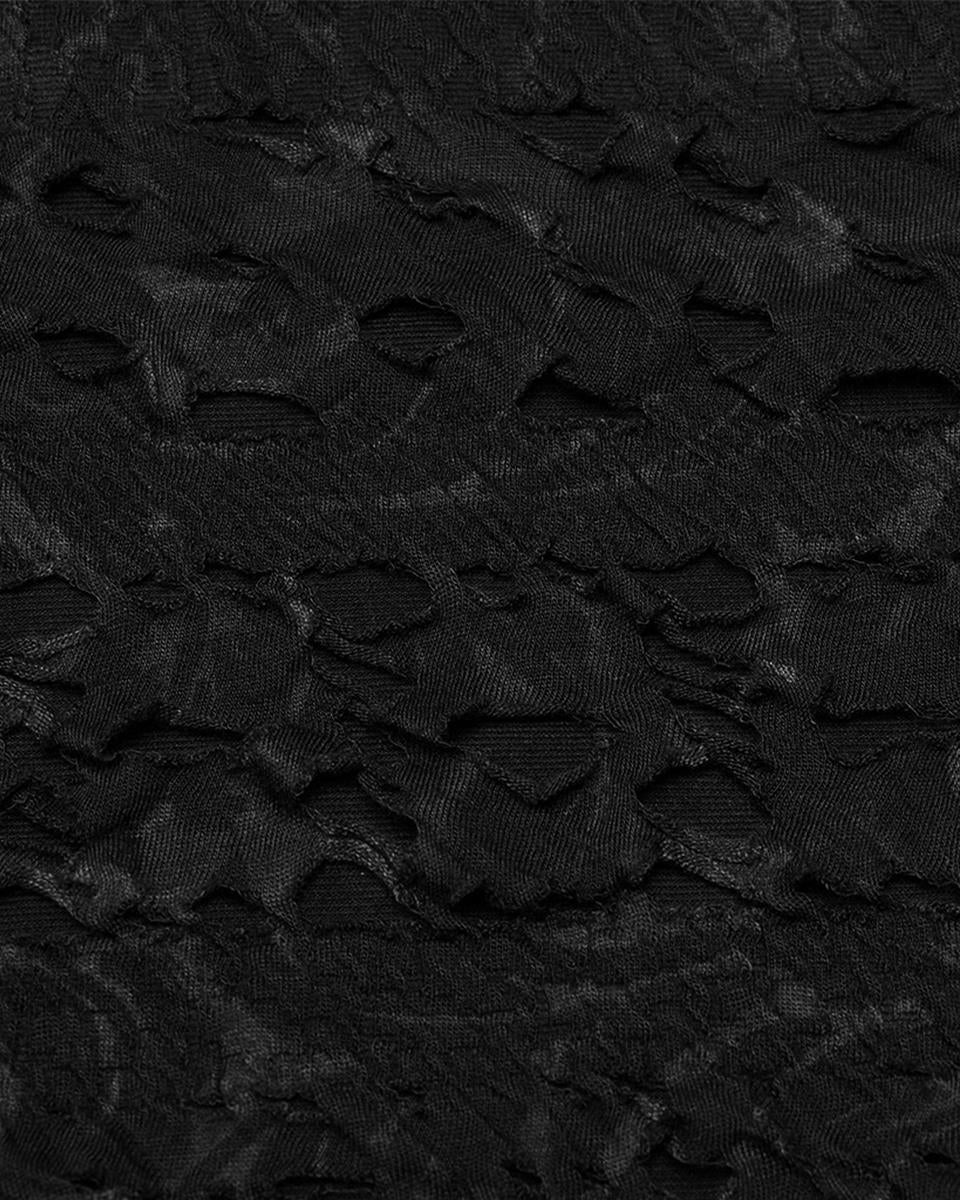 PR-WT-831TCM-BKM Mens Apocalyptic Gothic Textured Knit Top