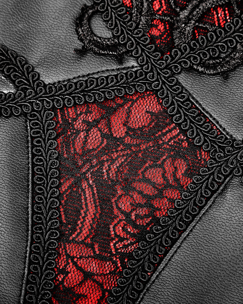 Ariadne Leggings - Black & Red