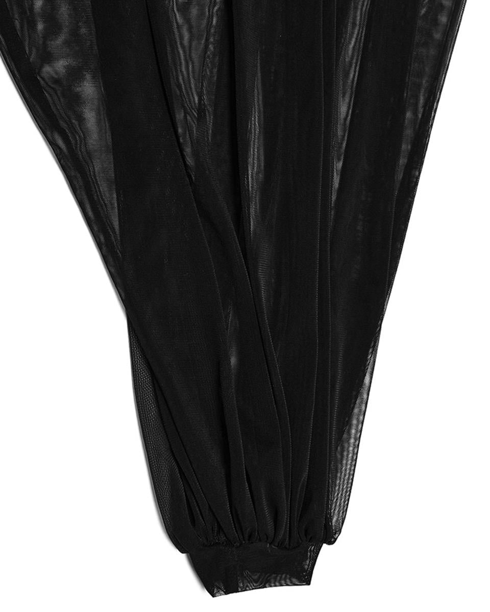 OQ-808LQF Daily Life Long Gothic Rose Lace & Mesh Mermaid Maxi Dress