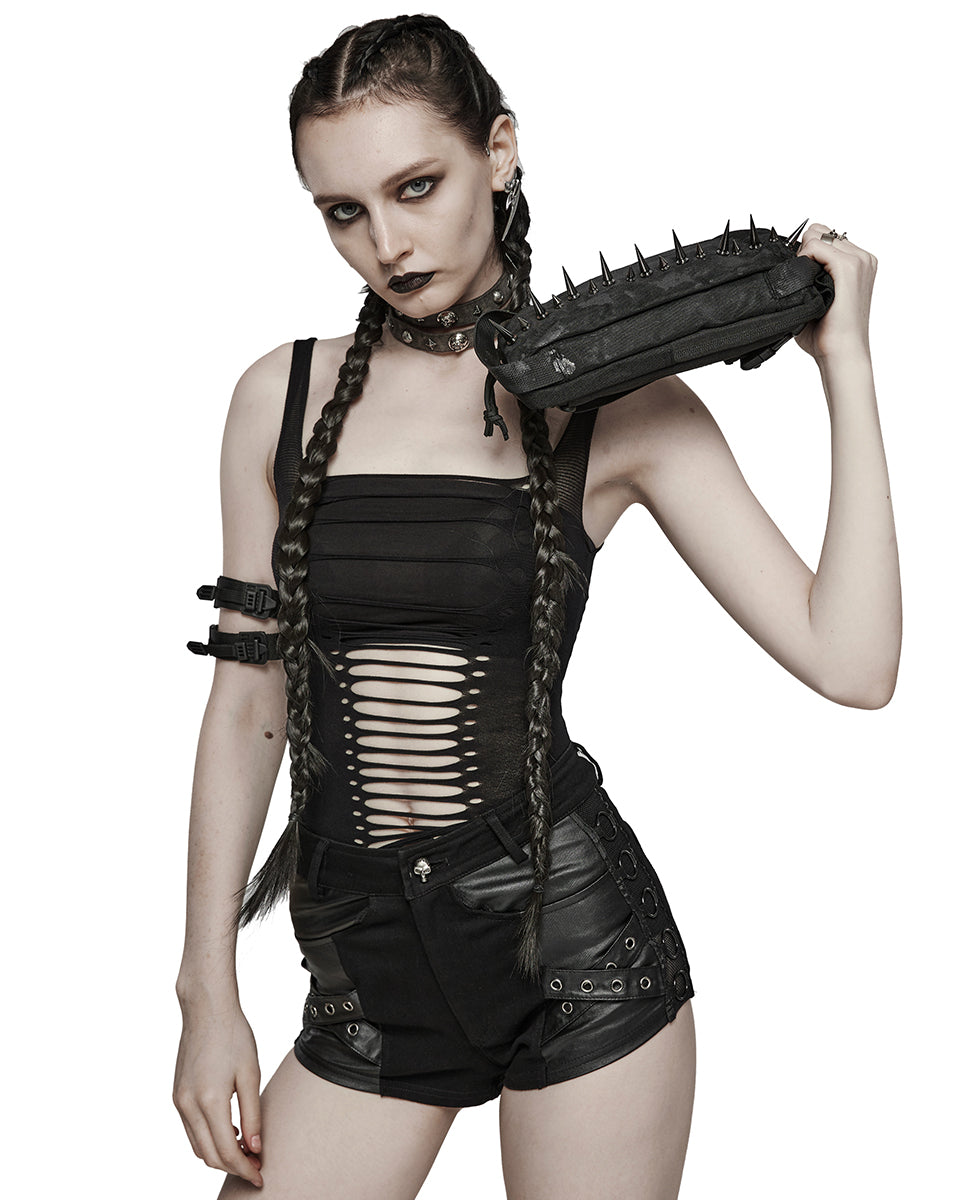 WS-627BB Apocalyptic Wasteland Punk Spiked Crossbody Shoulder Bag