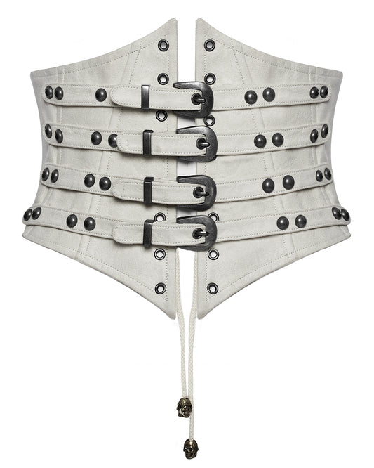 Y659 Valkyrie Cincher Corset - White