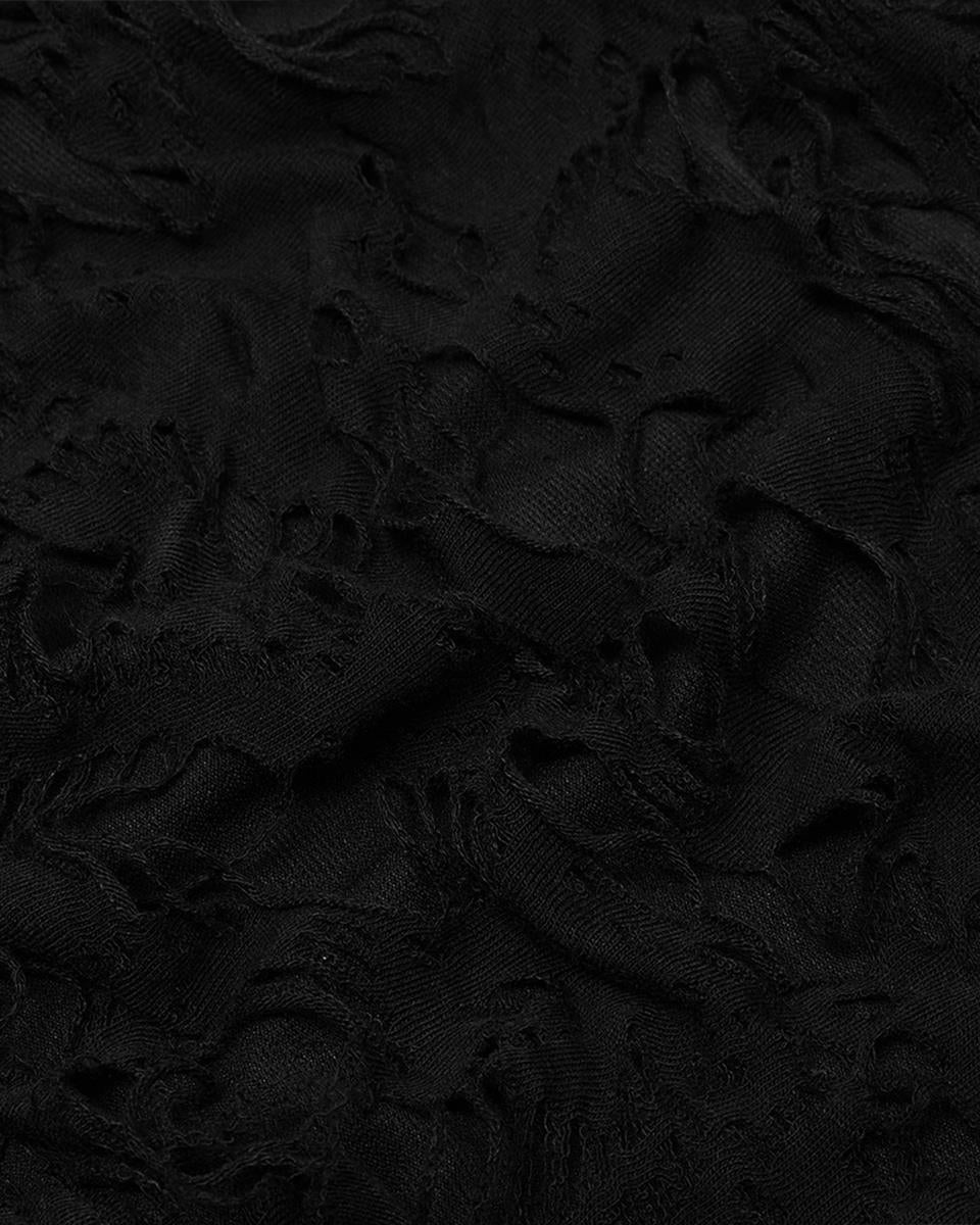 WK-485 Womens Apocalyptic Punk Broken Knit Flared Leggings