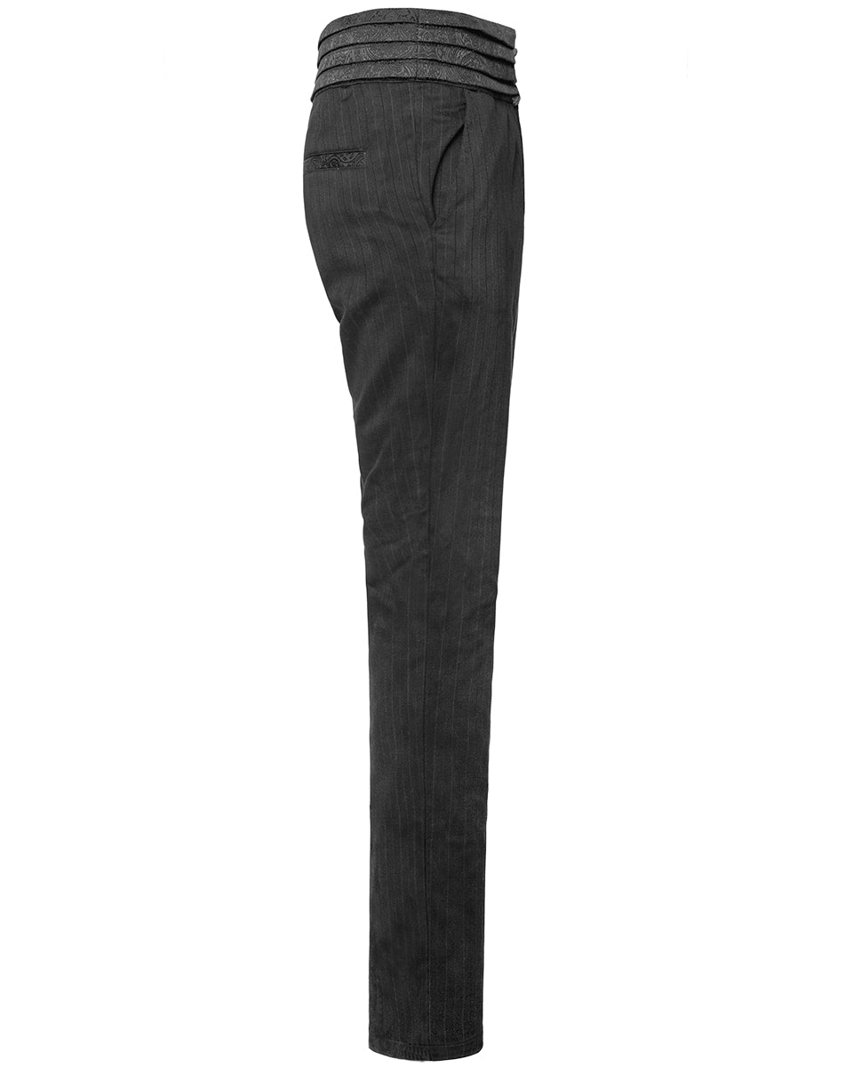 Gainsborough Mens Trousers - Black Stripe