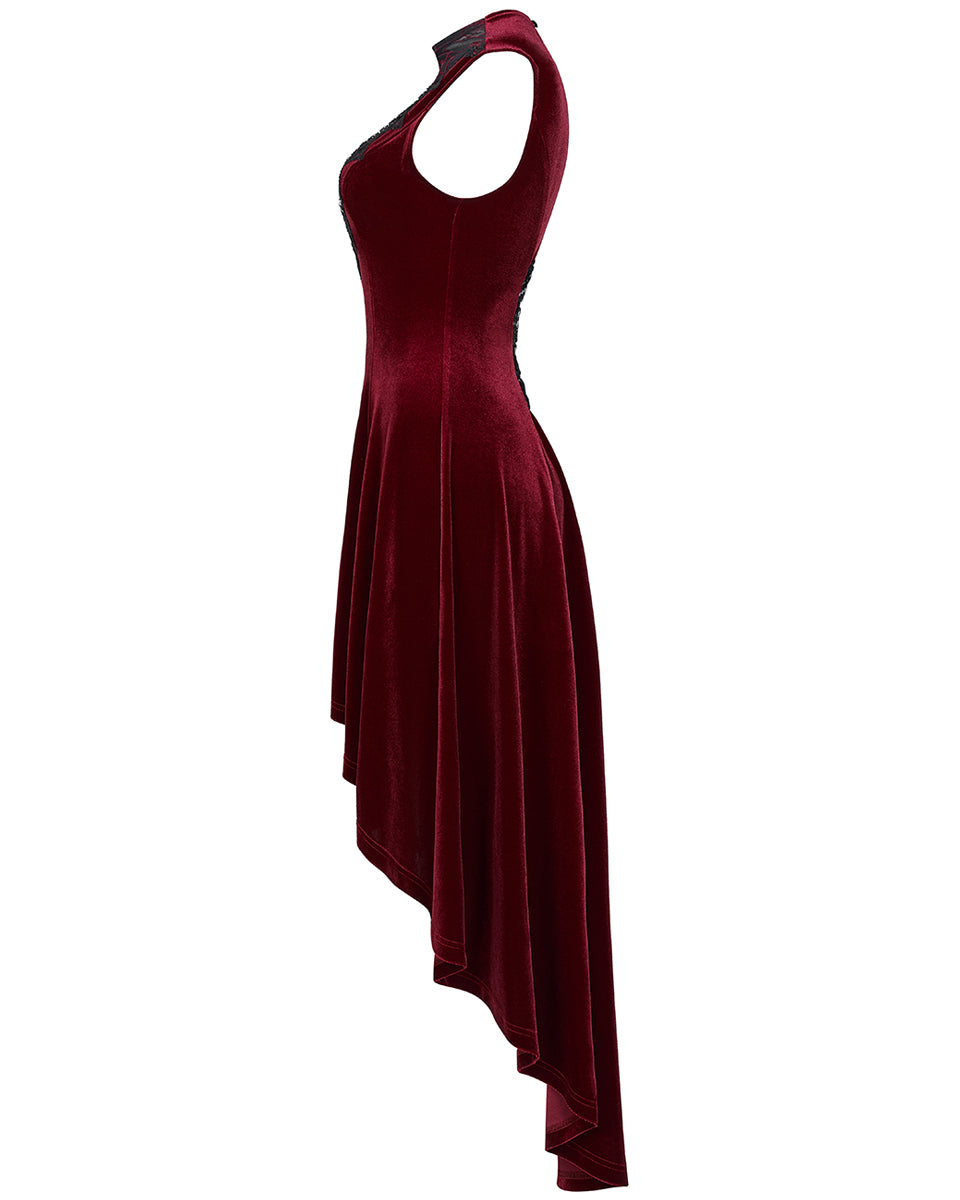 WQ-523-RD Gothic Evening Dress - Red