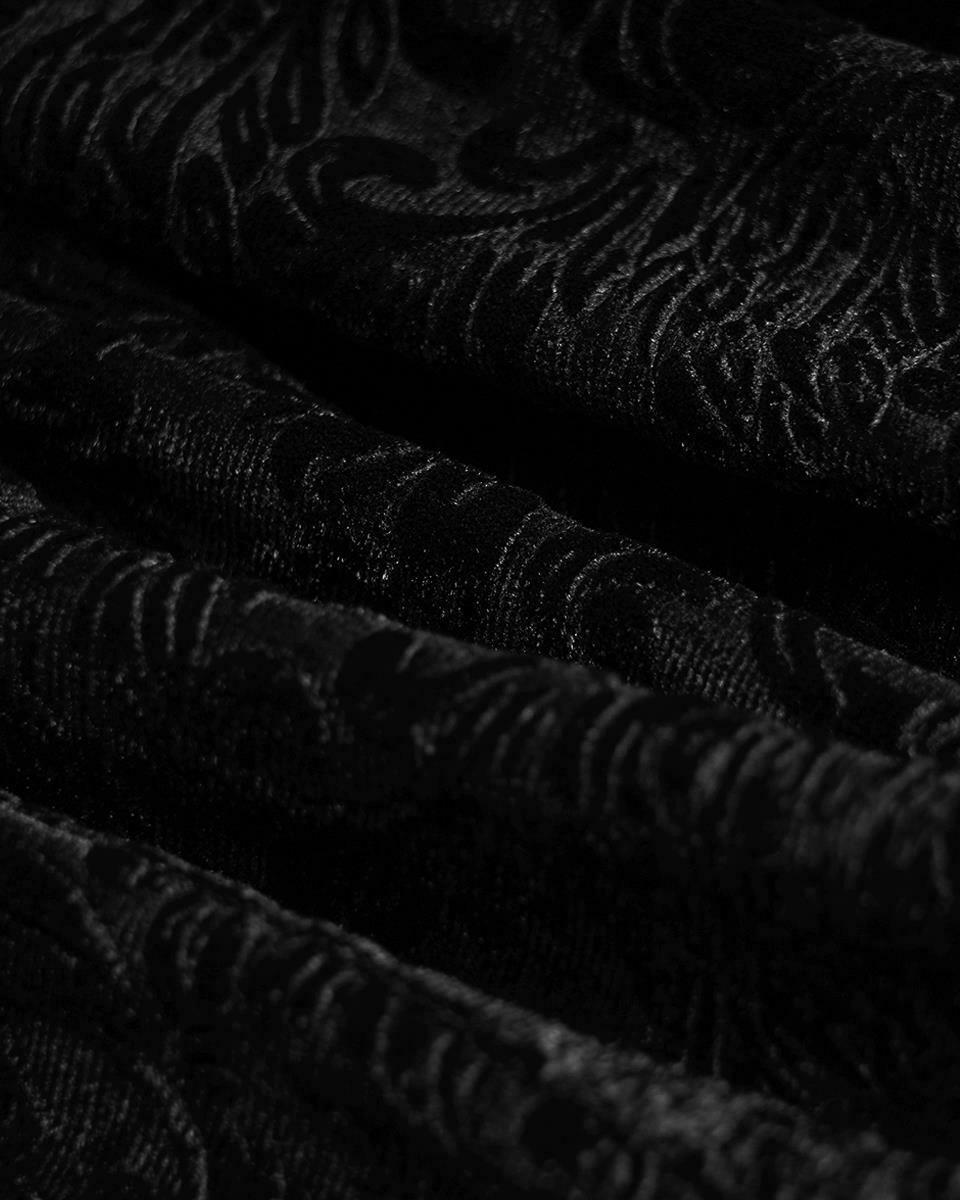 WT-622 Shadowflower Womens Gothic Velvet Top