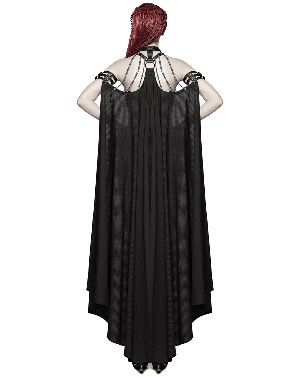 Y-968 HellFire Womens Chained Harness & Cape