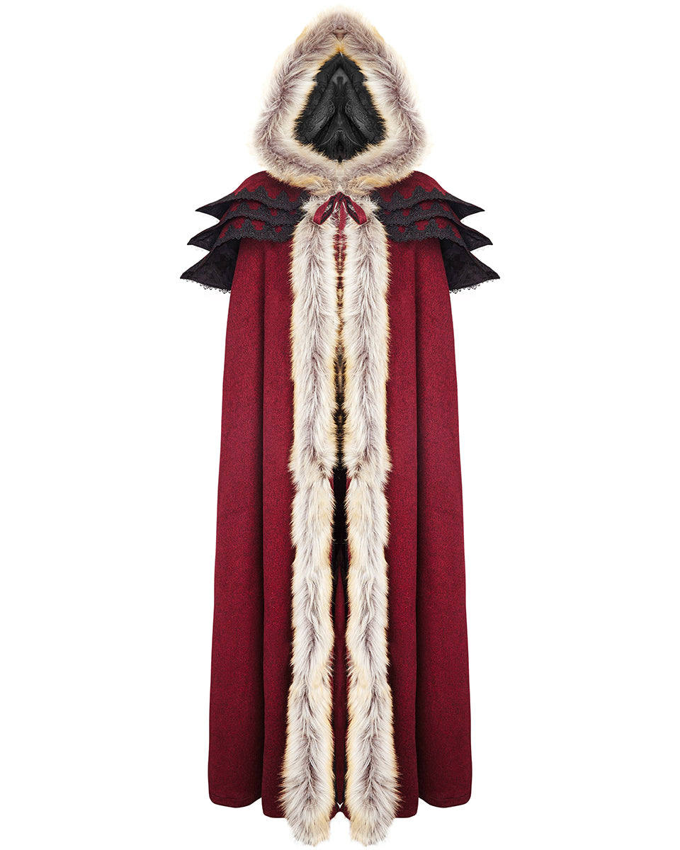 Y-673 Winterfell Womens Cloak - Red