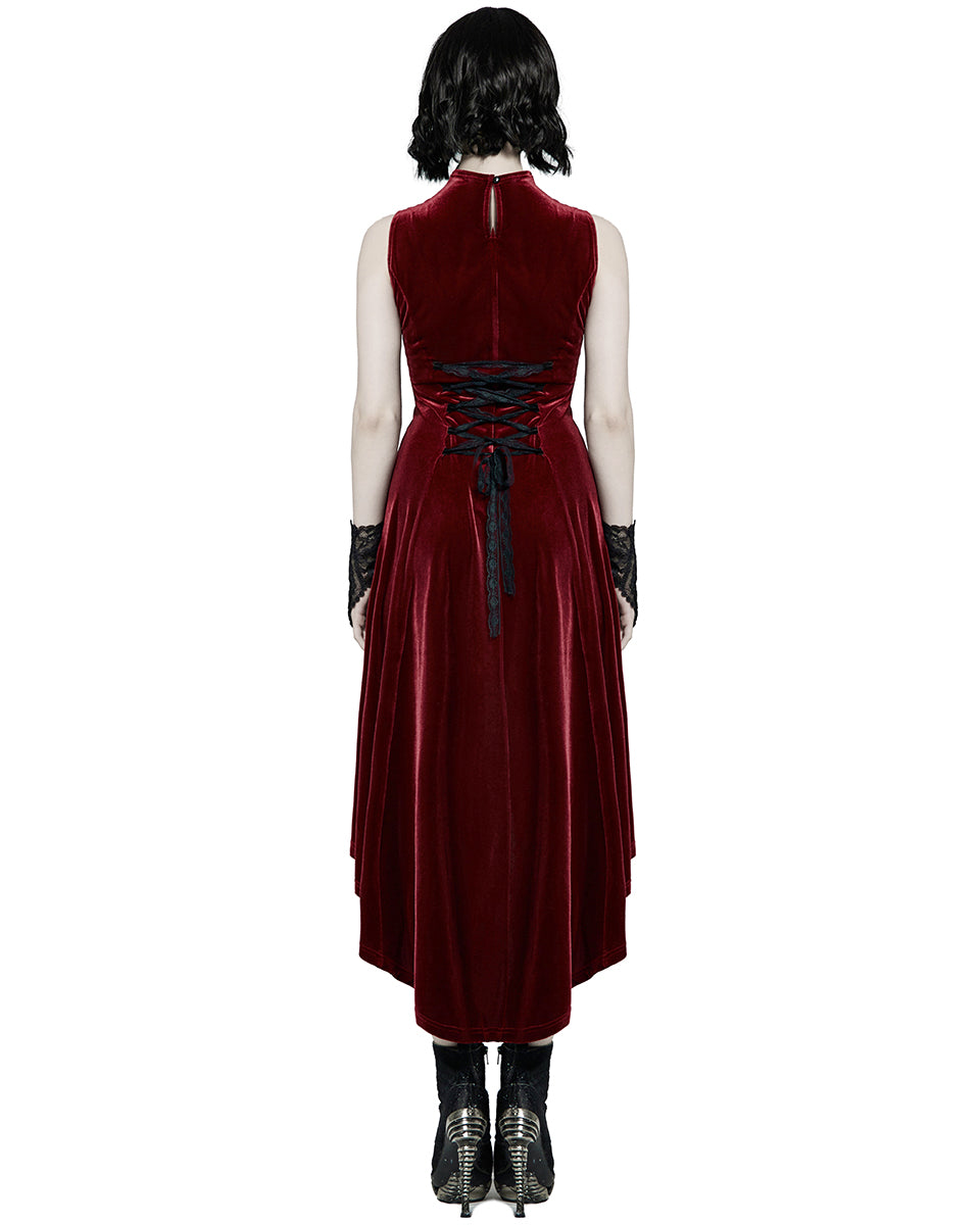 WQ-523-RD Gothic Evening Dress - Red