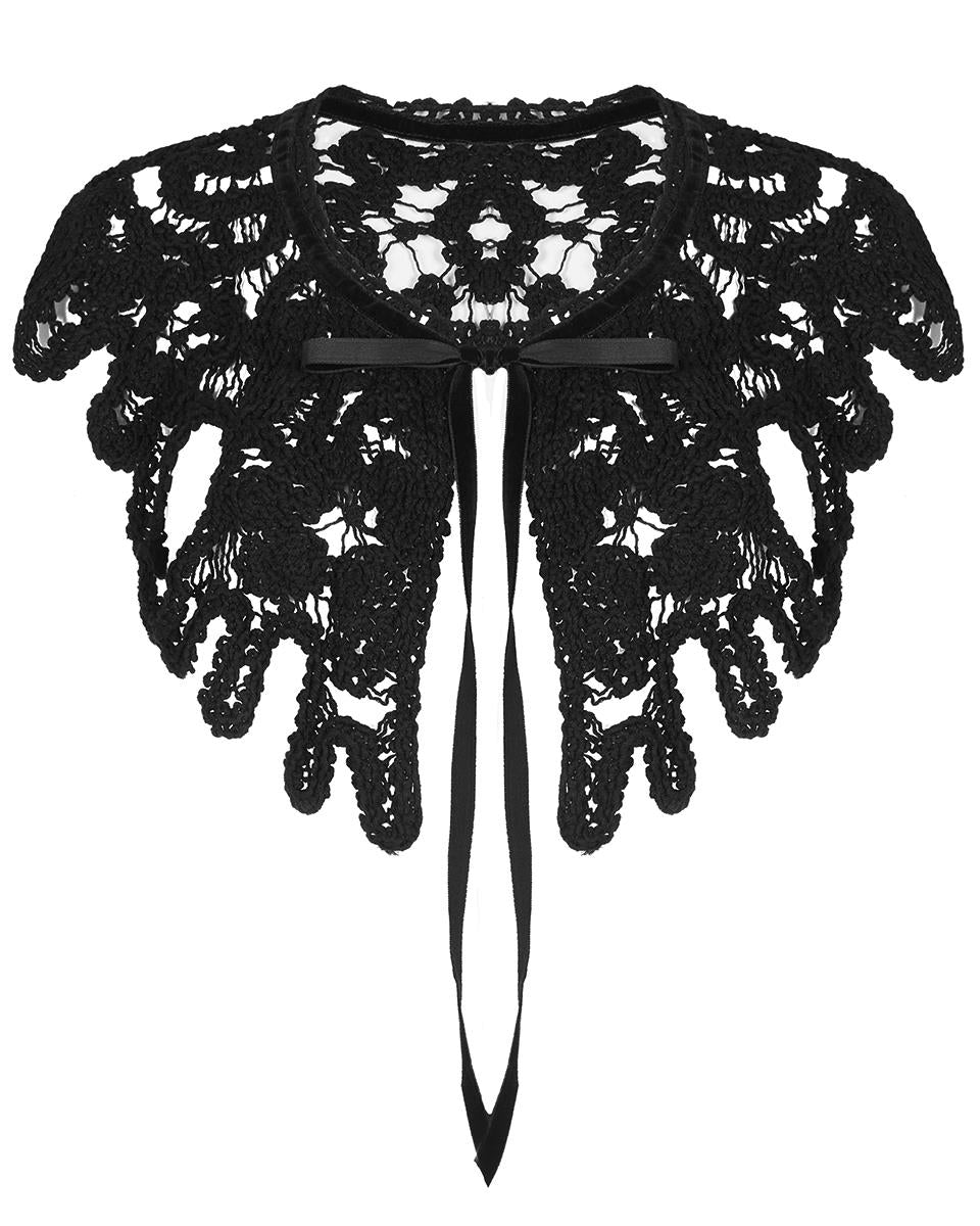 WS-470 Petalia Gothic Crochet Shawl