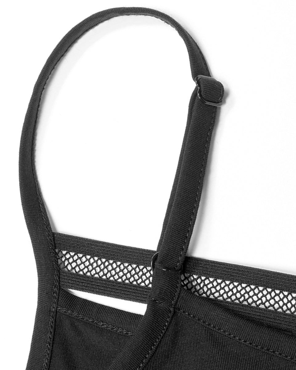 WT-693 Skullshadow Womens Gothic Tank Top Vest - Black