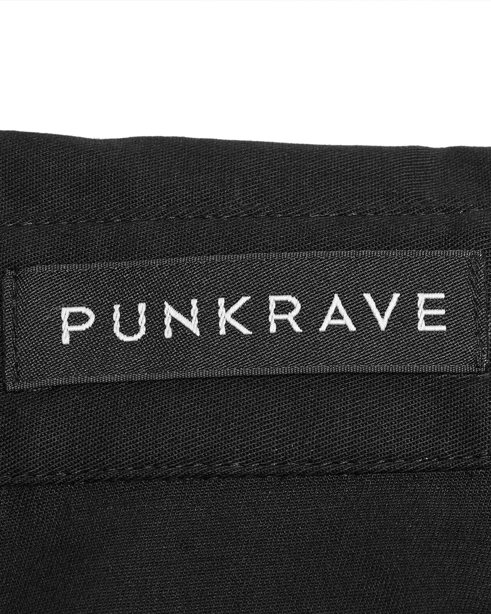 Y-907 Acheron Mens Gothic Shirt - Black