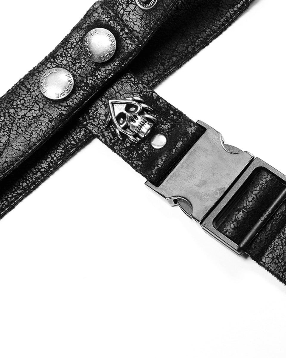 WS-475 Anarchus Mens Neck Tie - Black