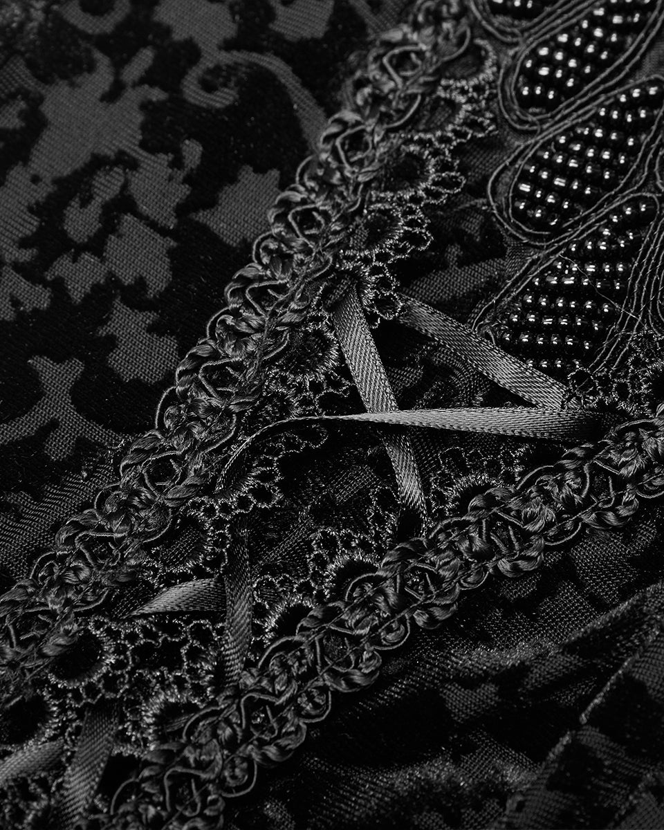WK-464 Womens Gothic Devore Leggings