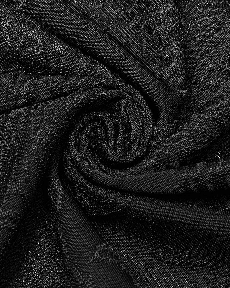 WY-1359 Womens Dark Gothic Cutout Applique Jacquard Hooded Cloak Jacket