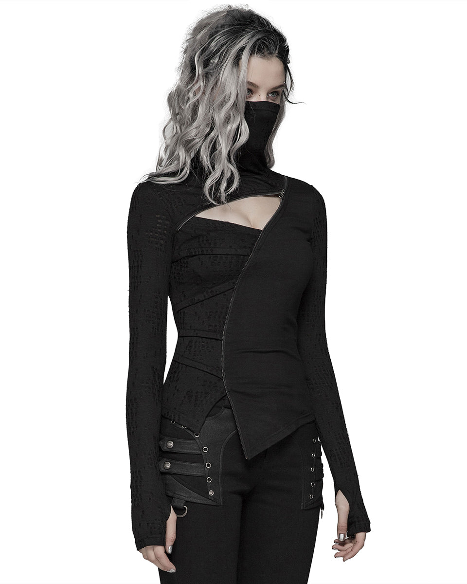 WT-570 Azarea Womens Dieselpunk Muffler Top