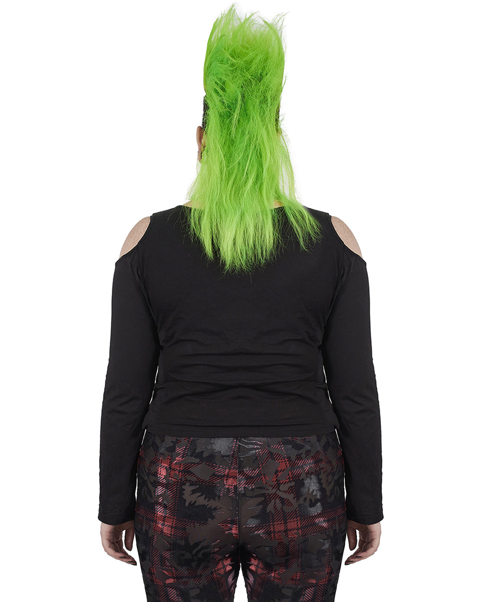 DT-668 Plus Size Scorched Earth Womens Apocalyptic Punk Top