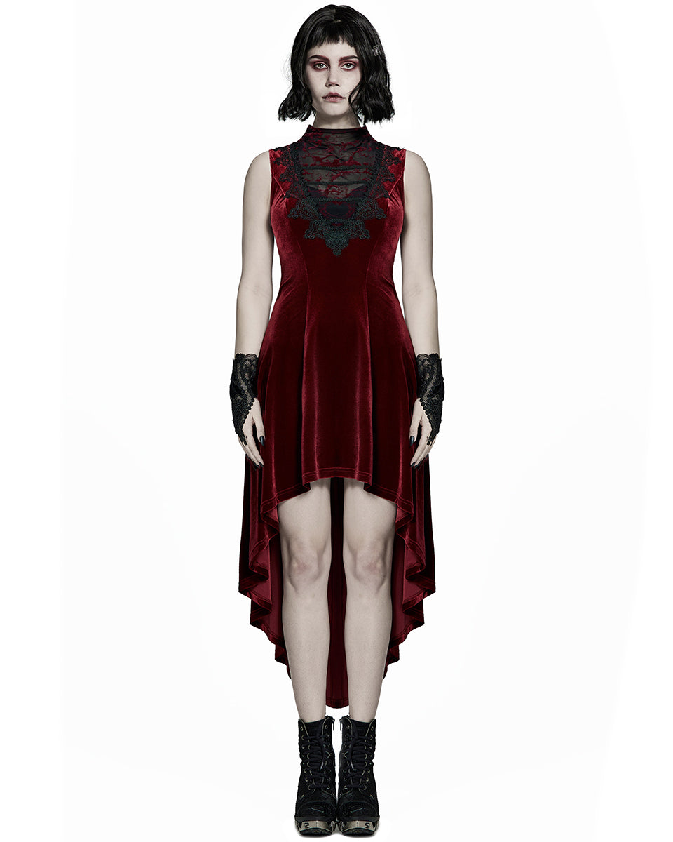 WQ-523-RD Gothic Evening Dress - Red