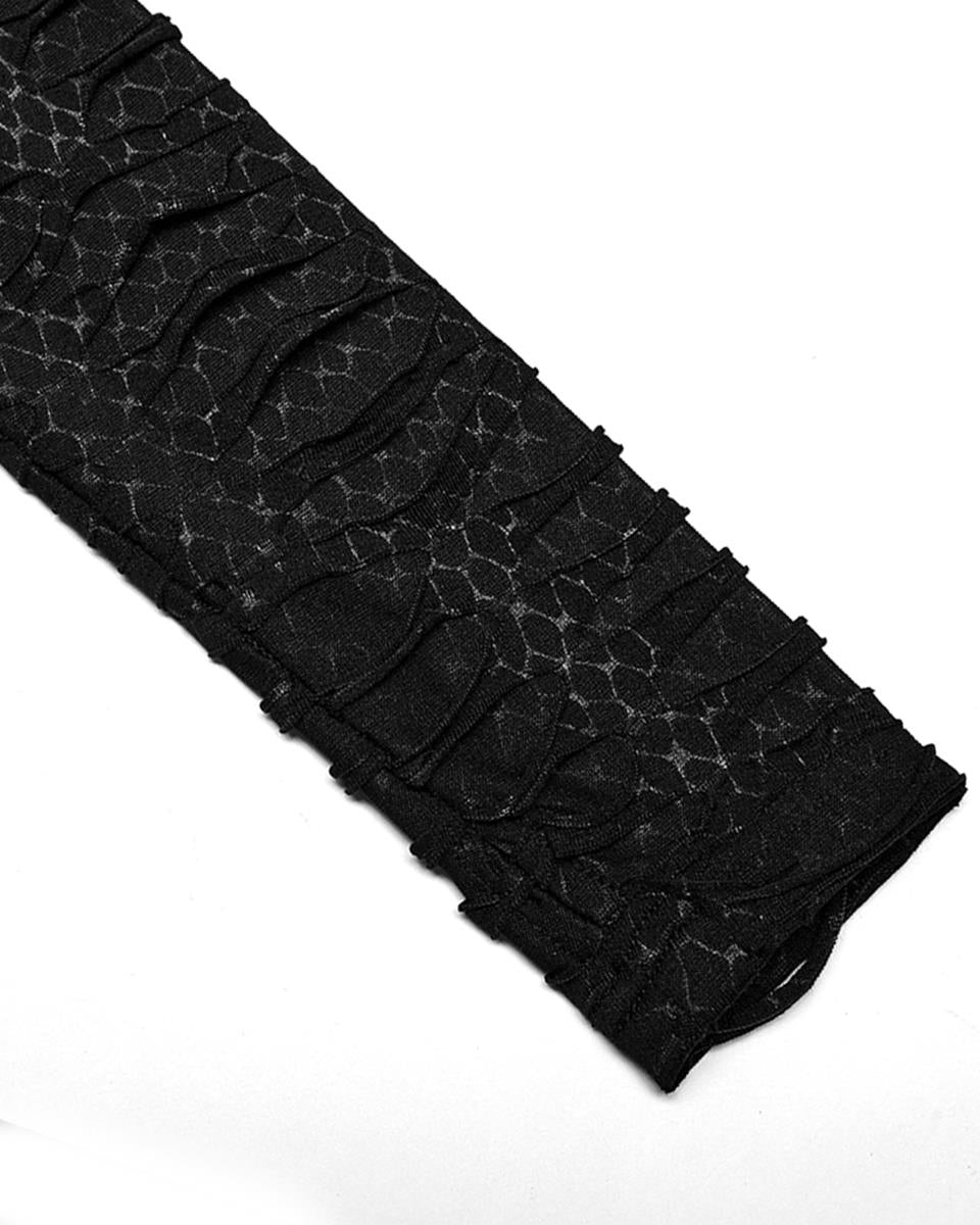 WQ-479 Womens Dark Apocalyptic Layered Mesh Dress