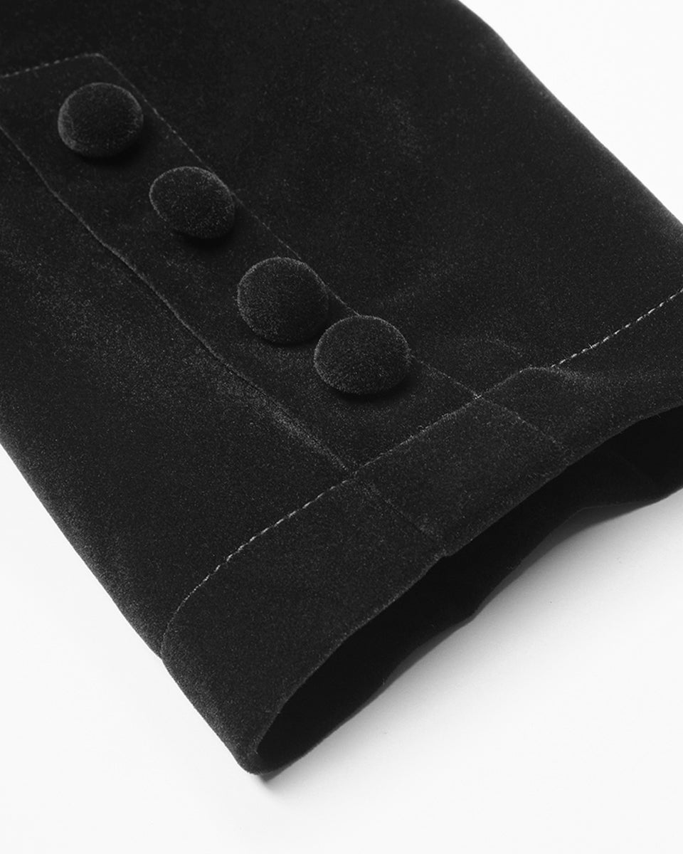 WY-1306 Womens Vespertine Mid-Length Coat - Black
