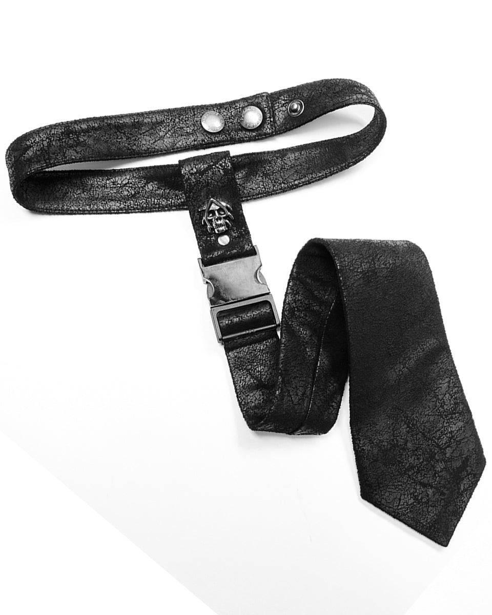 WS-475 Anarchus Mens Neck Tie - Black