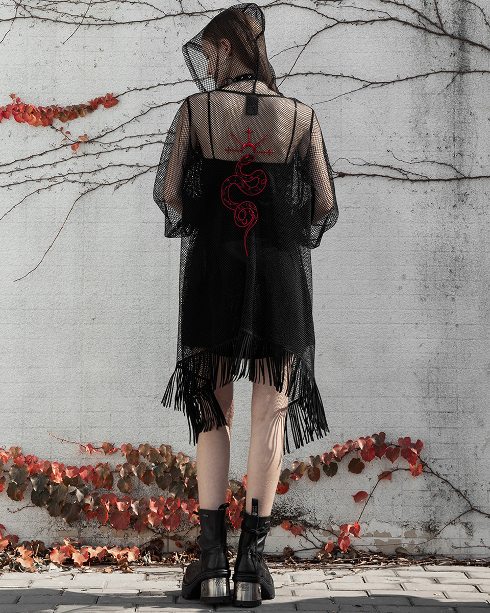 OPY-616 Daily Life Hooded Mesh Cloak