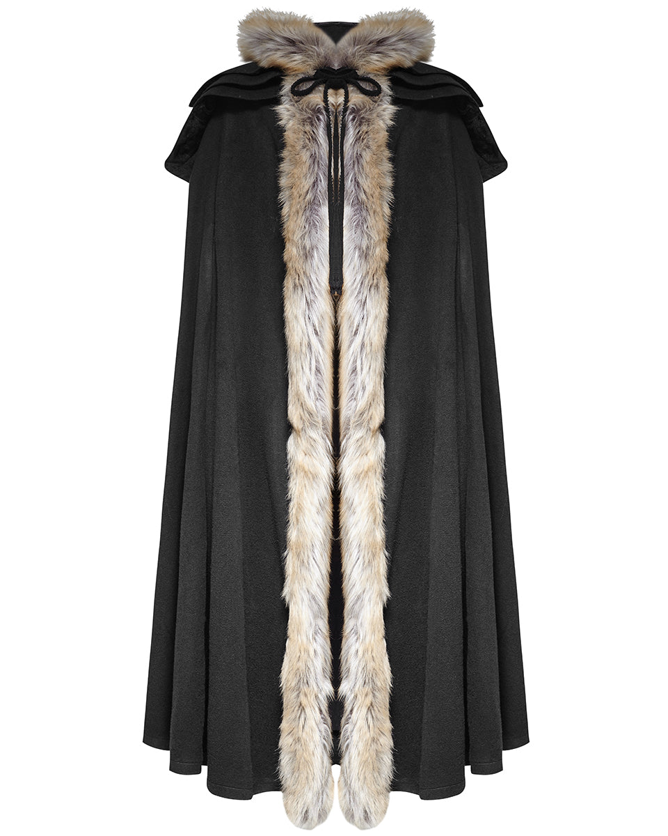 Y-673 Winterfell Mens Cloak - Black