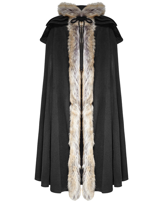 Y-673 Winterfell Mens Cloak - Black