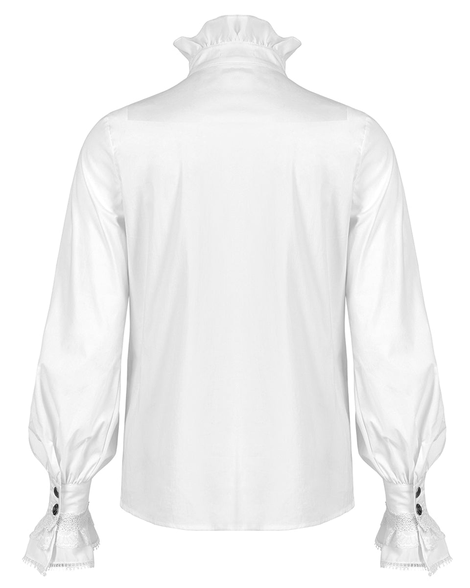 WY-1320 Mens Gothic Aristocrat Shirt - White