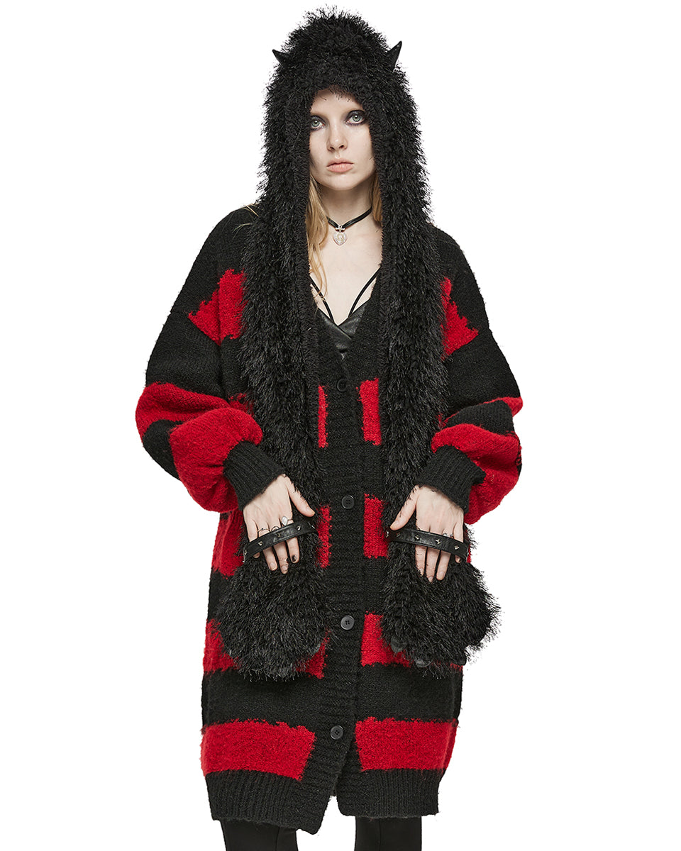 OPS-283 Faux Monster Fur Hooded Scarf