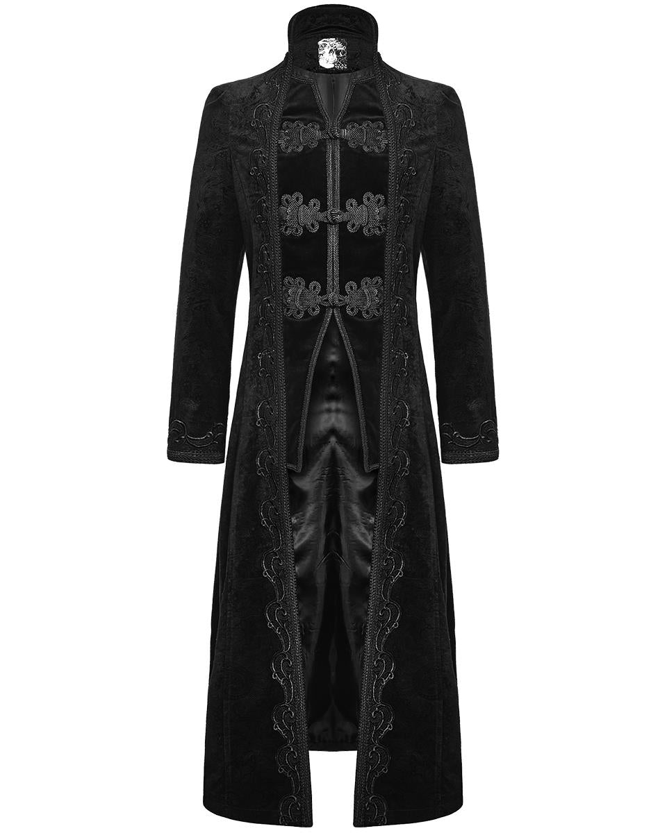 Y-651 Byzantine Mens Coat - Black