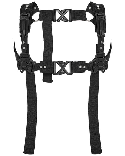 WS-524-BKM Mens Utilitarian Apocalyptic Harness Straps