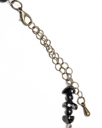 WS-778LHF-BKF Womens Steampunk Butterfly Choker Necklace - Black