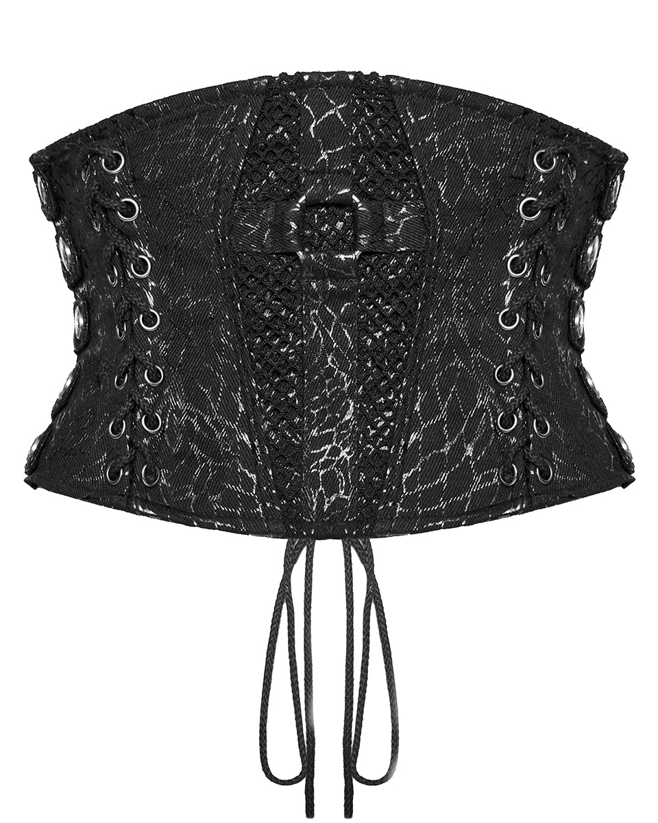 WS-618YDF-BKF Daily Life Apocalyptic Punk Snakescale Cincher Corset