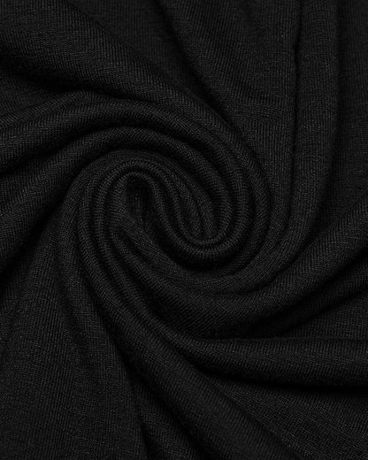OQ-803LQF Daily Life Apocalyptic Gothic Asymmetric Broken Knit Hooded Dress