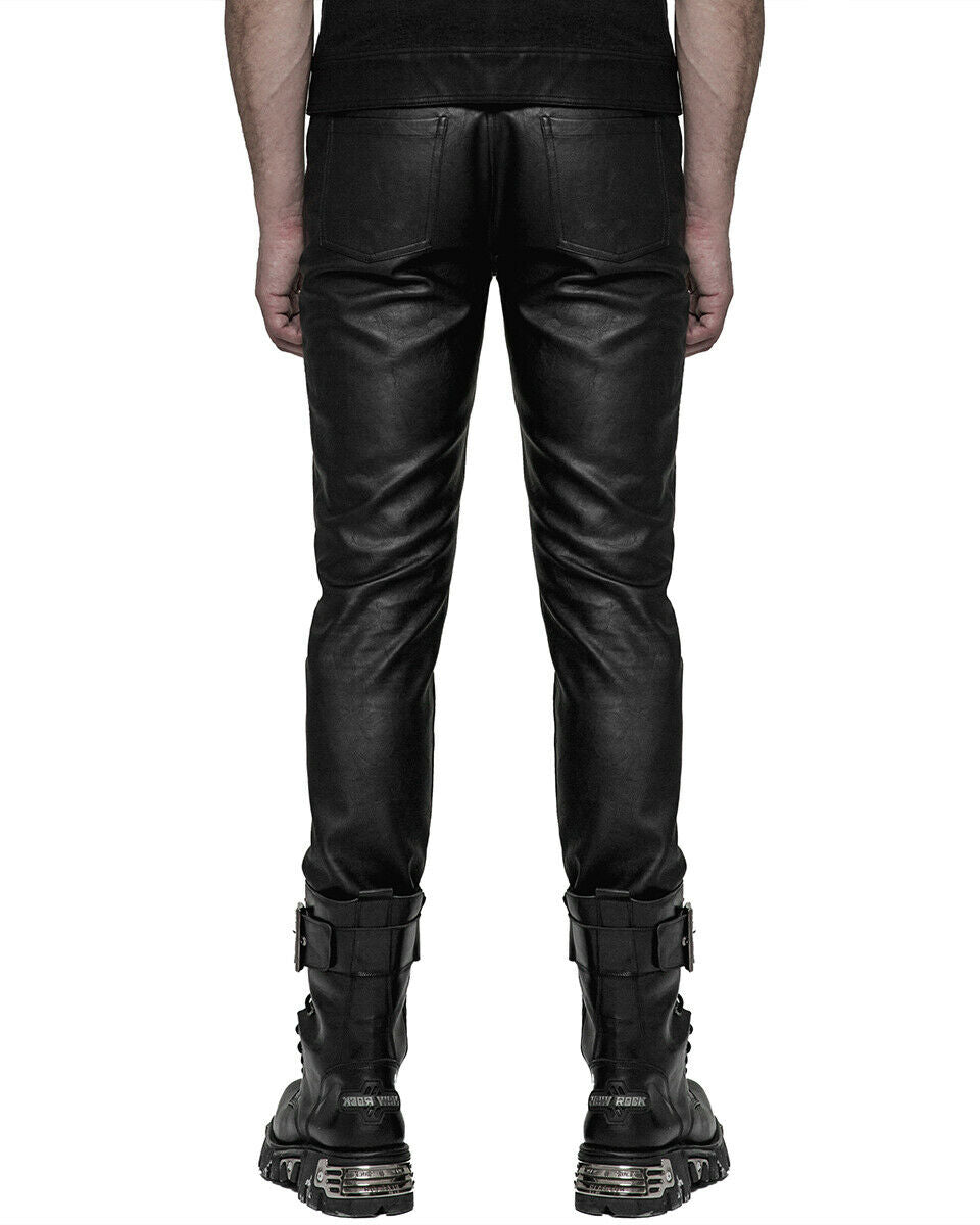 Mens fake sales leather pants