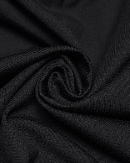 PR-OPQ-1548BQF-BKRDF Daily Life Womens Long Gothic Gradient Fitted Skirt - Black & Red