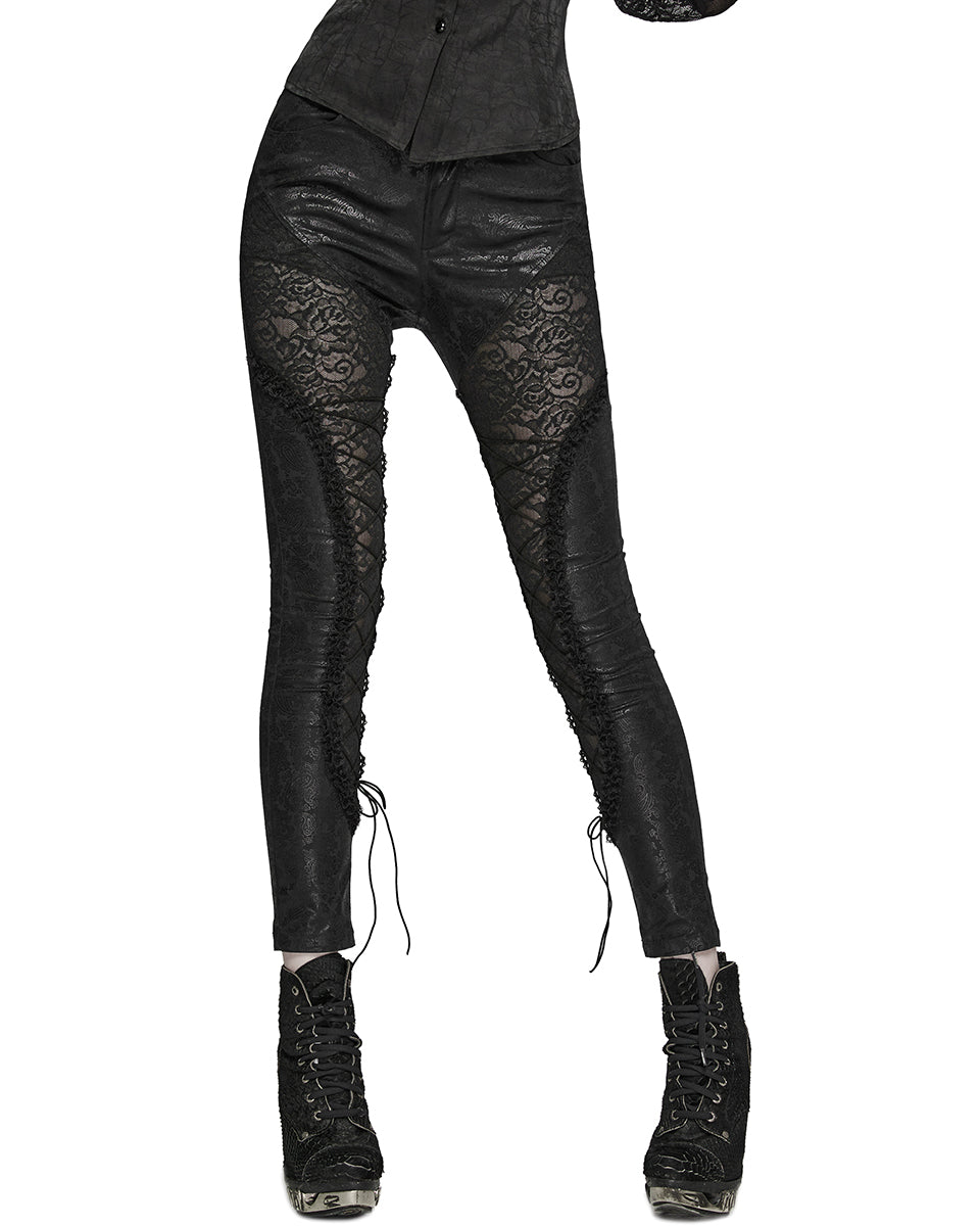 Black gothic leggings hotsell