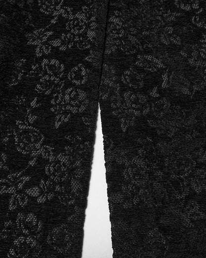 WY-1827XCF Womens Long Gothic Aristocrat Woolen Winter Military Coat