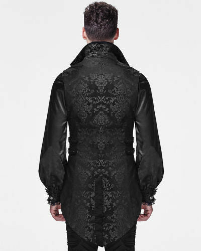 Y-596 Mens Gothic Aristocrat Swallow Tails Waistcoat Vest