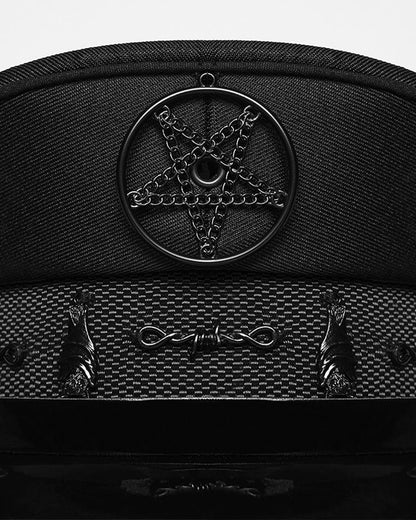 WS-897MZ Unisex Apocalyptic Gothic Pentagram Military Cap