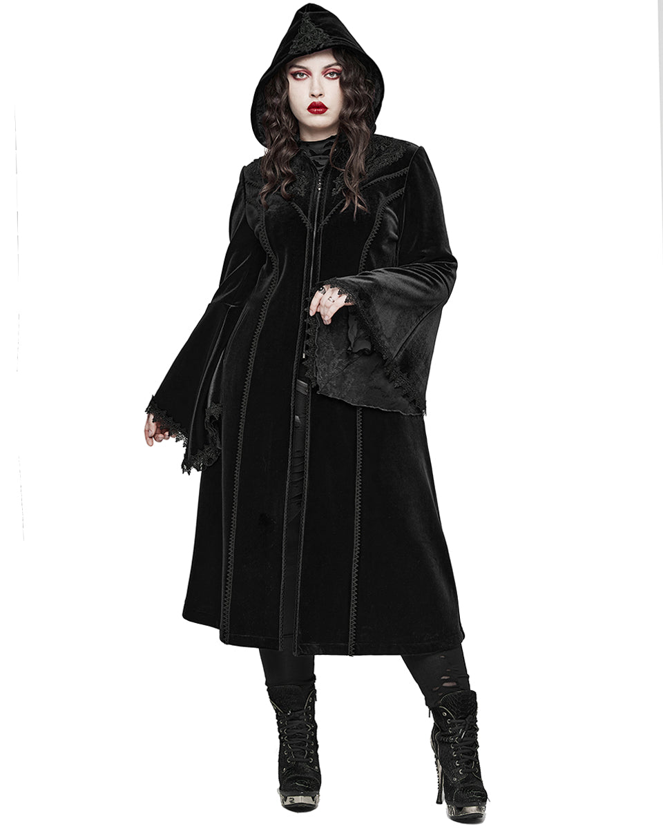 Gothic cheap hooded coat